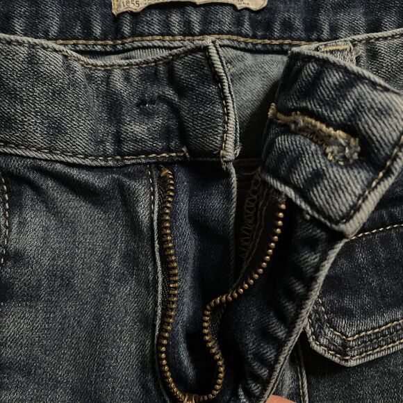 Free People 27 Jeans Flare Bell Bottom Flap Pocket Sailor Denim Missing Button - Picture 10 of 10